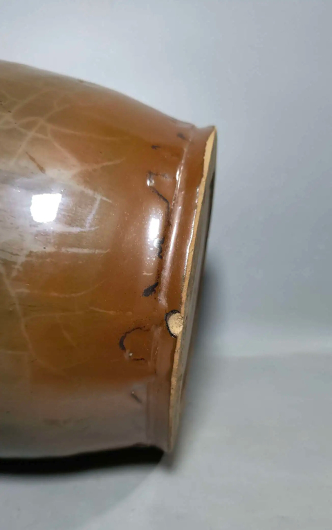 古玩陶瓷精美窯變紫金釉罐拍賣，當前價格299元