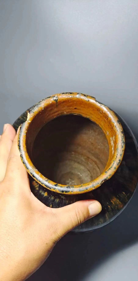 古玩陶瓷（清代）精美窯變釉罐（館藏級）拍賣，當前價格888元