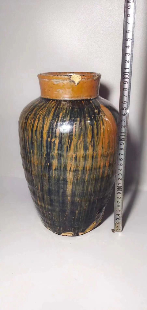 古玩陶瓷（清代）精美窯變釉罐（館藏級）拍賣，當前價格888元