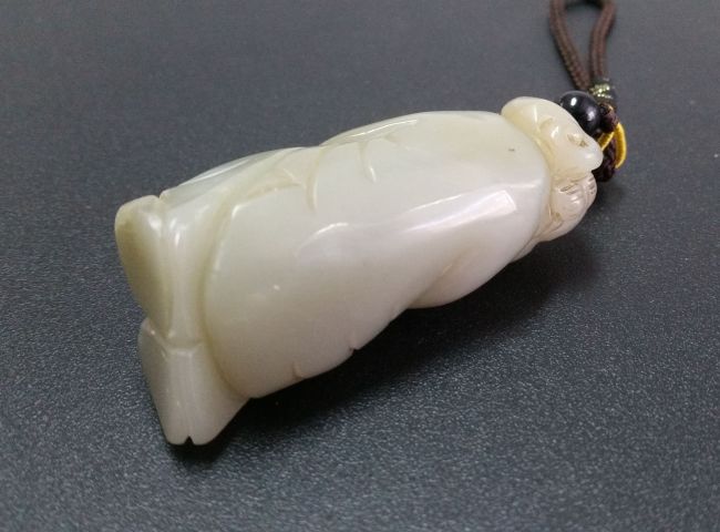 古玩玉器和田玉“如意童子”小把件拍賣，當前價格580元