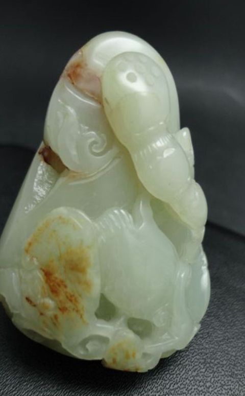 古玩玉器和田青白玉籽料把件拍賣,當前價格980元