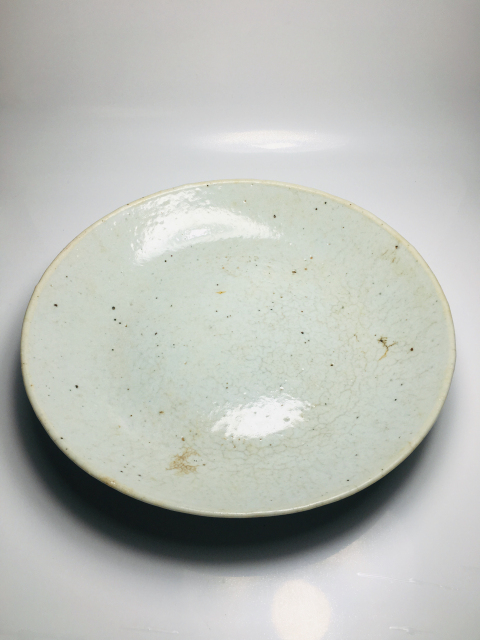 古玩陶瓷（清中期）哥釉盤拍賣，當前價格1188元