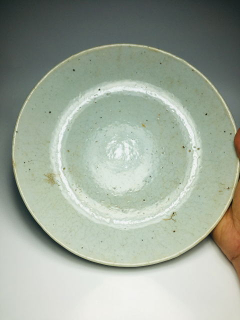 古玩陶瓷（清中期）哥釉盤拍賣，當前價格1188元