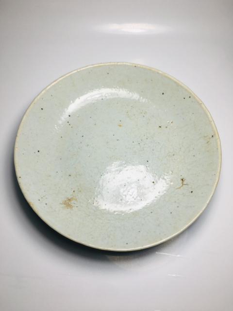 古玩陶瓷（清中期）哥釉盤拍賣，當前價格1188元