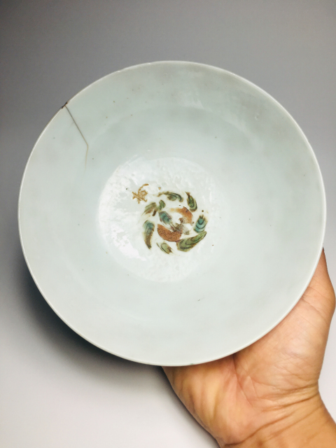 古玩陶瓷粉彩花卉紋碗拍賣,當前價格0元