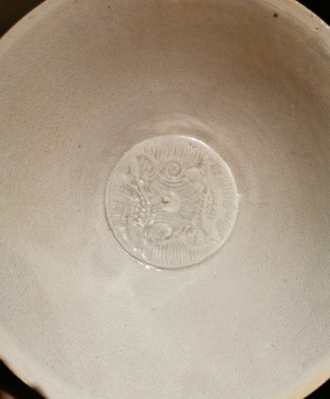 古玩陶瓷青白釉雙魚紋面包碗拍賣，當(dāng)前價(jià)格6000元