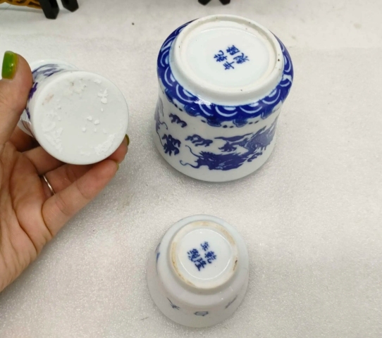 古玩陶瓷八十年代青花酒溫拍賣，當(dāng)前價格398元