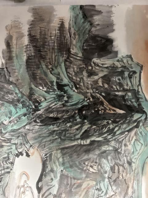 古玩字畫雅昌大拍原作馬金波《山水》拍賣,當前價格3788元