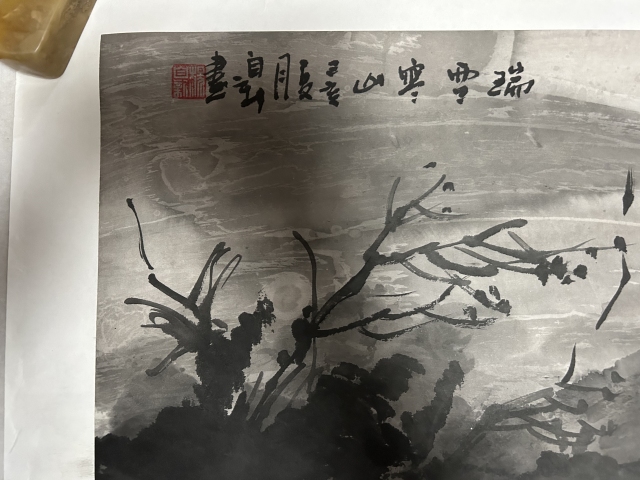 古玩字畫雅昌大拍原作楊自新《瑞雪寒山圖》拍賣，當前價格3488元