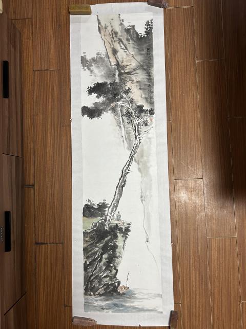 古玩字畫(huà)雅昌大拍原作張世靖山水拍賣，當(dāng)前價(jià)格3788元