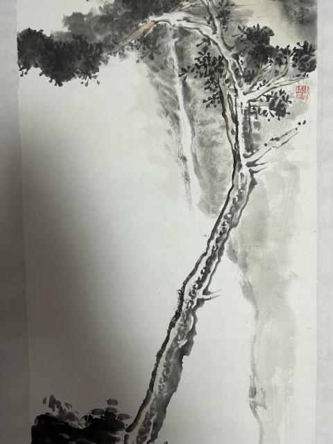 古玩字畫(huà)雅昌大拍原作張世靖山水拍賣，當(dāng)前價(jià)格3788元