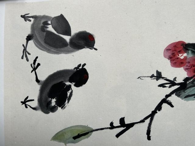古玩字畫李子玉老師精品花鳥小品拍賣,當(dāng)前價(jià)格458元