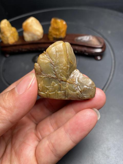 古玩雜項壽山田黃石標本級一套拍賣，當前價格26800元