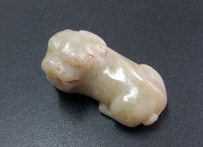古玩玉器和田玉雕瑞獸擺件拍賣，當前價格580元
