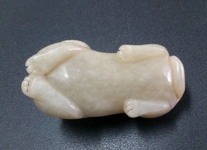古玩玉器和田玉雕瑞獸擺件拍賣，當前價格580元