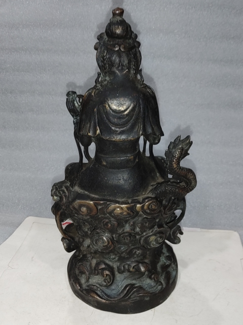 古玩雜項銅騎龍觀音拍賣，當前價格1660元