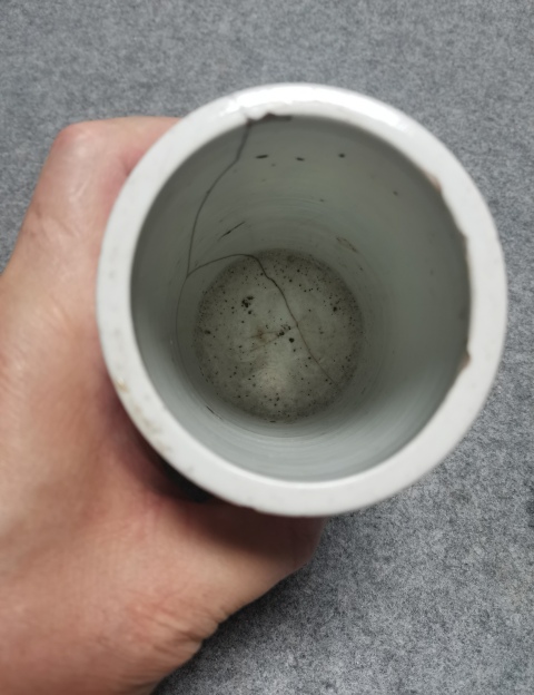 古玩陶瓷青花人物故事紋筆筒拍賣，當前價格366元