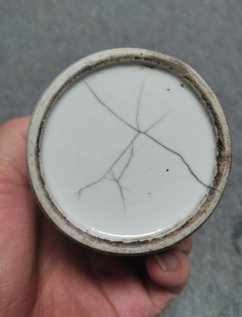 古玩陶瓷青花人物故事紋筆筒拍賣，當前價格366元