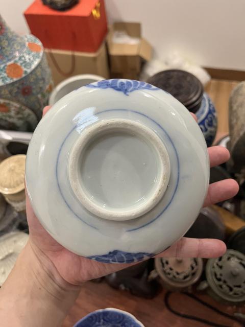 古玩陶瓷民國青花盤拍賣，當前價格199元
