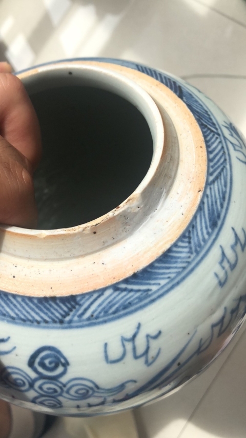 古玩陶瓷雍正.青花龍鳳紋罐拍賣,當前價格5600元