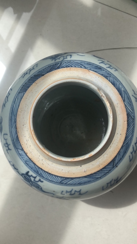 古玩陶瓷雍正.青花龍鳳紋罐拍賣,當前價格5600元