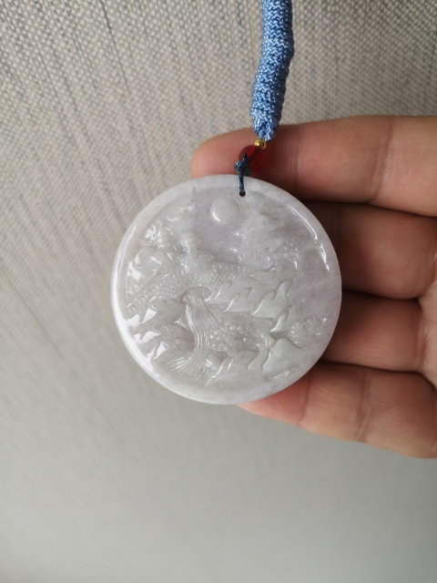 古玩玉器天然翡翠雕“山水”牌拍賣,當前價格680元