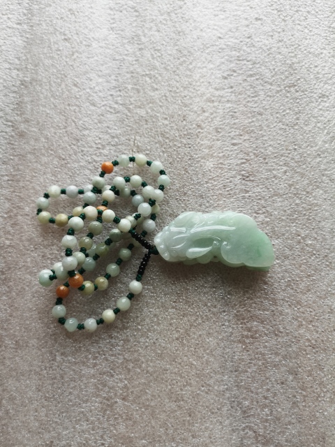 古玩玉器天然翡翠“貔貅”掛件拍賣,當前價格680元