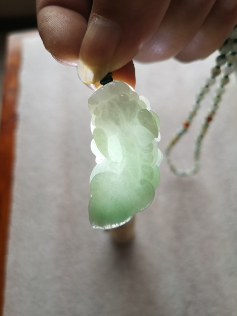 古玩玉器天然翡翠“貔貅”掛件拍賣,當前價格680元