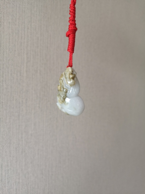 古玩玉器天然翡翠“葫蘆”掛件拍賣(mài),當(dāng)前價(jià)格298元