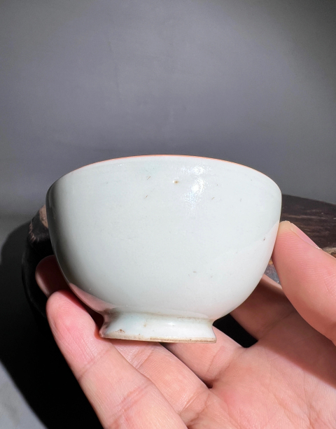 古玩陶瓷（精品）白釉雞心杯拍賣，當前價格6888元