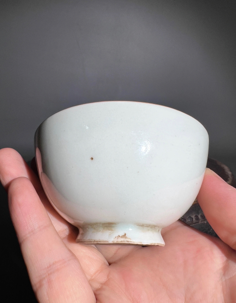 古玩陶瓷（精品）白釉雞心杯拍賣，當前價格6888元