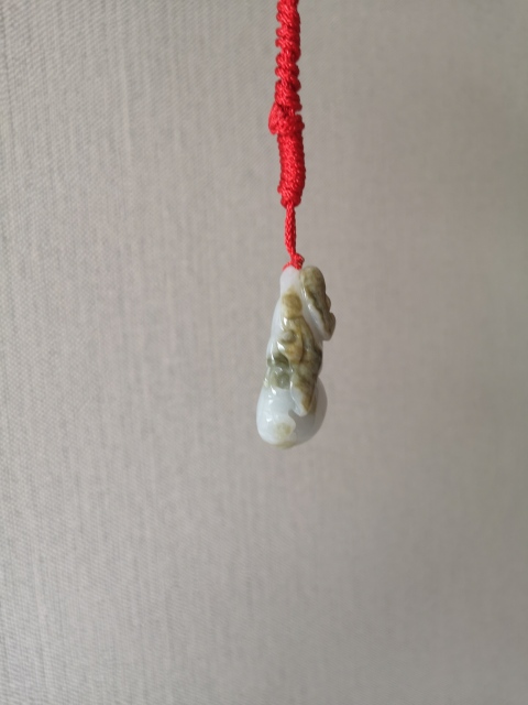 古玩玉器天然翡翠“葫蘆”掛件拍賣(mài),當(dāng)前價(jià)格298元