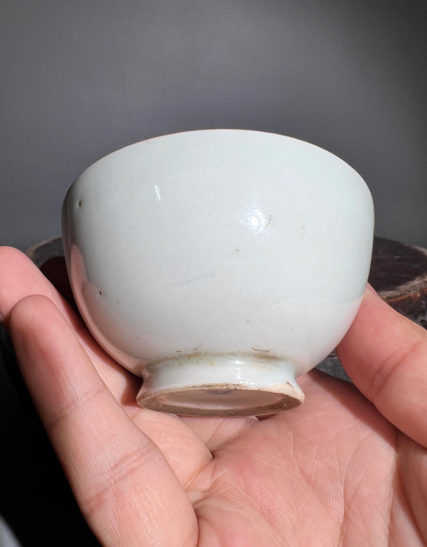 古玩陶瓷（精品）白釉雞心杯拍賣，當前價格6888元