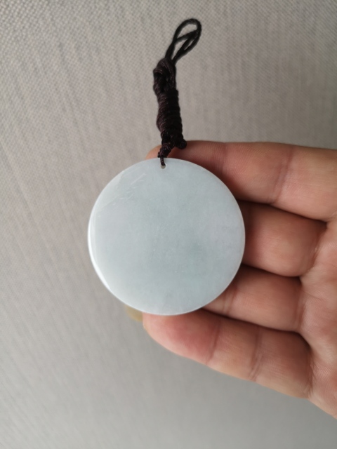 古玩玉器天然翡翠雕“無量壽佛”牌拍賣，當前價格220元