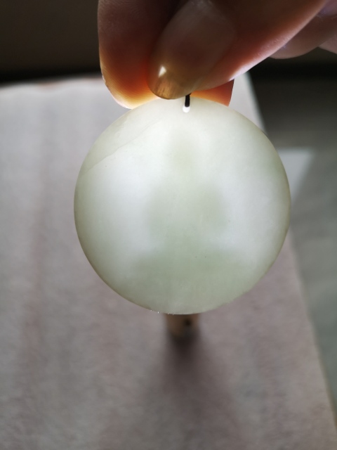 古玩玉器天然翡翠雕“無量壽佛”牌拍賣，當前價格220元