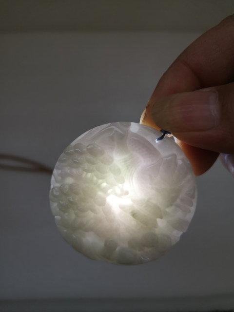 古玩玉器天然翡翠雕“山水”牌拍賣,當前價格680元