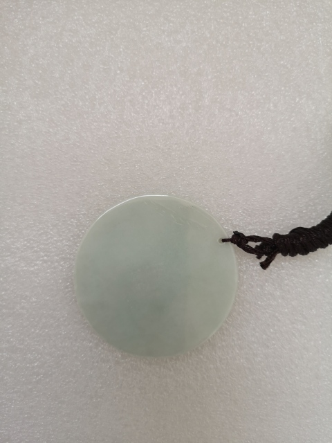 古玩玉器天然翡翠雕“無量壽佛”牌拍賣，當前價格220元