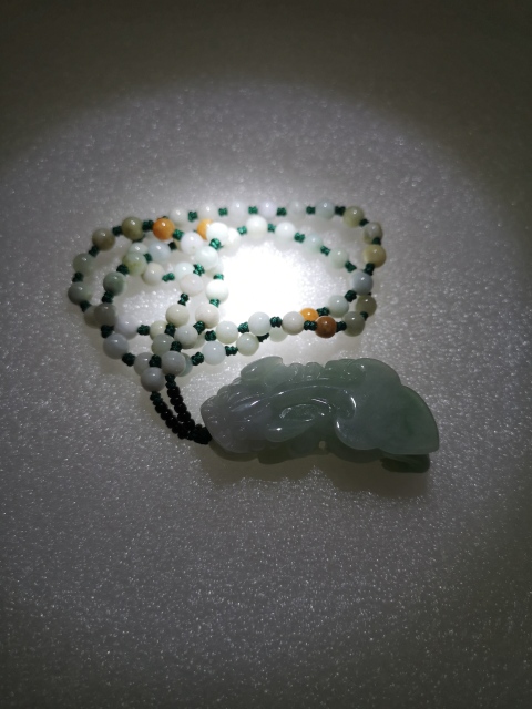 古玩玉器天然翡翠“貔貅”掛件拍賣,當前價格680元