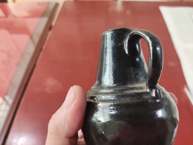 古玩陶瓷清代黑釉油燈拍賣，當(dāng)前價(jià)格168元