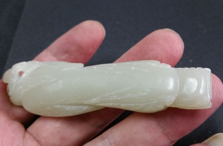 古玩玉器和田玉“麻婆獻壽”小擺件拍賣,當前價格480元