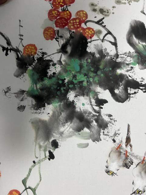 古玩字畫陳浩老師《吉利圖》拍賣,當(dāng)前價(jià)格580元