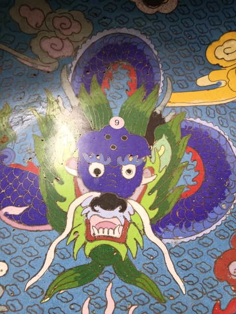 古玩雜項銅胎掐絲琺瑯彩盆拍賣,當前價格10000元