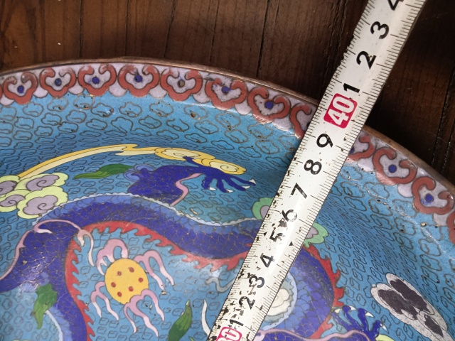 古玩雜項銅胎掐絲琺瑯彩盆拍賣,當前價格10000元