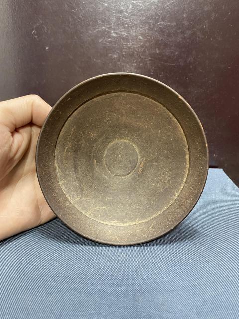 古玩陶瓷南宋.吉州窯醬釉折腰盞拍賣,當前價格1800元
