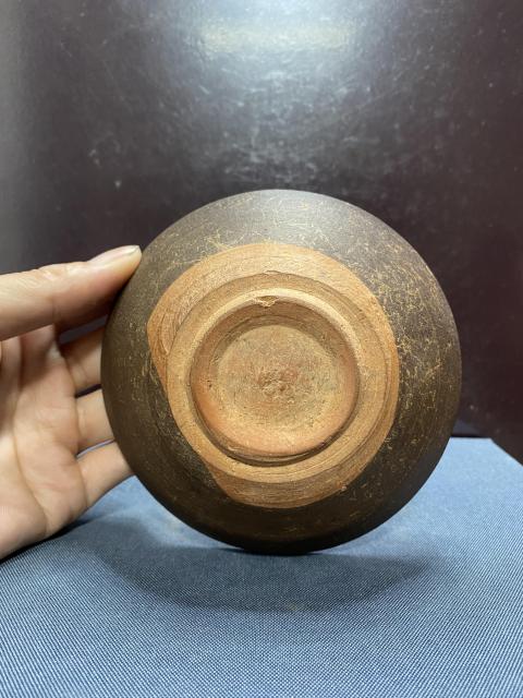 古玩陶瓷南宋.吉州窯醬釉折腰盞拍賣,當前價格1800元