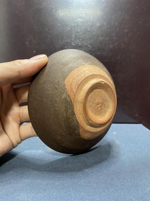 古玩陶瓷南宋.吉州窯醬釉折腰盞拍賣,當前價格1800元