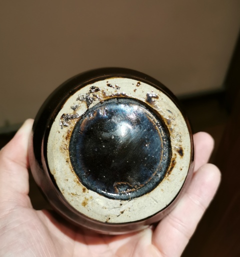 古玩陶瓷明代·磁州窯黑釉撇口瓶拍賣,當前價格900元