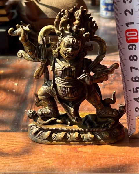 古玩銅器大紅司命拍賣，當前價格56800元