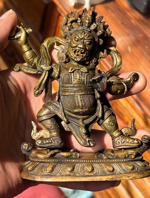 古玩銅器大紅司命拍賣，當前價格56800元