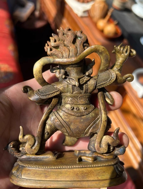 古玩銅器大紅司命拍賣，當前價格56800元